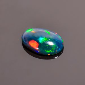 Stunning Top Grade Quality 100% Natural Black Ethiopian Opal Oval Shape Cabochon Loose Gemstone For Making Jewelry 12X8X3 mm 1.65 Ct. SN-249