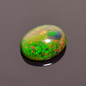 Splendid Top Grade Quality 100% Natural Black Ethiopian Opal Oval Shape Cabochon Loose Gemstone For Making Jewelry 12X10X5 mm 3.3 Ct. SN-516