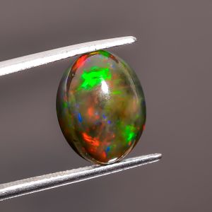 Amazing Top Grade Quality 100% Natural Black Ethiopian Opal Oval Shape Cabochon Loose Gemstone For Making Jewelry 13X10X6 mm 4.25 Ct. SN-524