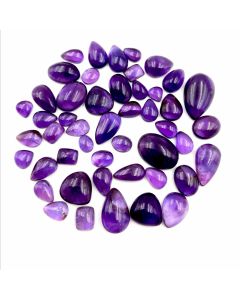 299 Ct Natural Purple Amethyst 50 Pcs Mix Shape Cabochon Gemstone 8x11 To !5x20 mm