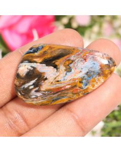 55 Ct Natural Pietersite Fancy Shape Cabs Pietersite Loose Gemstone 44X26X7 MM Pietersite Cabs For Jewelry Making Crafts 