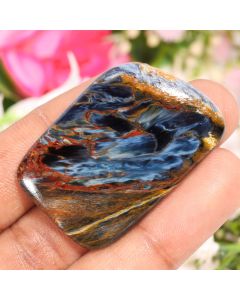 64 Ct Natural Pietersite Fancy Shape Cabochon Pietersite Loose Gemstone 43X29X5 MM Pietersite Cabs For Jewelry Making Crafts 