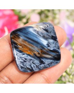 61 Ct Natural Pietersite Cushion Shape Cabochon Pietersite Loose Gemstone 32X32X6 MM Pietersite Cabs For Jewelry Making Crafts 