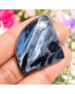 75 Ct Natural Pieter Site Heart Shape Loose Gemstone 35X44X7 MM Pietersite Cabs For Jewelry Making Crafts 