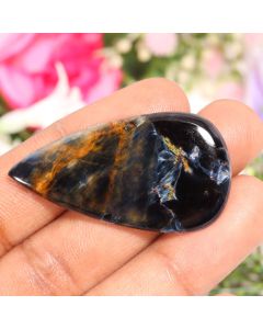 39 Ct. Natural Pietersite Pear Shape Cabs Pietersite Loose Gemstone 43X25X6 MM Pietersite Cabs For Jewelry Making Crafts 