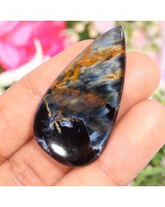 40 Ct Natural Pietersite Pear Shape Cabs Pietersite Loose Gemstone 46X25X5 MM Pietersite Cabs For Jewelry Making Crafts 