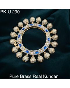 Traditional Gold Plated Indian Kundan Bangle Set Women Wedding Bollywood Jewelry