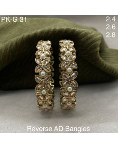 Buy Antique Reverse Bangles With Mehndi Plating Women Designer Bangles Set of 2 