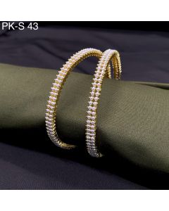 Designer Fresh Water Pearl Bangle Gold Plated Real Pearl Bangles For Women 