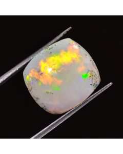 Dazzling Top Grade Quality 100% Natural Australian Opal Cushion Shape Cabochon Loose Gemstone For Making Jewelry 07.00 Cts. 13X12X5 mm 