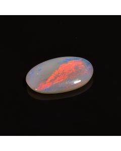 Beautiful Top Grade Quality 100% Natural Australian Opal Oval Shape Cabochon Loose Gemstone For Making Jewelry, Red Fire Smooth Cabochon 2.5 Ct 11X8X4 mm CG-37