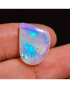 Dazzling Top Grade Quality 100% Natural Australian Opal Fancy Shape Cabochon Loose Gemstone For Making Jewelry 4.06 Ct. 15X13X3 mm CG-64