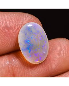 Dazzling Top Grade Quality 100% Natural Australian Opal Oval Shape Cabochon Loose Gemstone For Making Jewelry 2.87 Ct. 14X10X3 mm CG-69