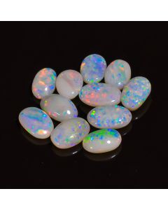 11 Pcs Wonderful Top Grade Quality 100% Natural Australian Opal Oval Shape Cabochon Gemstone Lot For Making Jewelry 15 Ct 9X6 10X6 mm CG-88