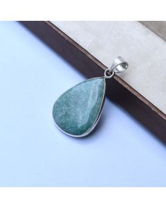 Amazonite Pendant 925 Sterling Silver Pendant Jewelry Natural Gemstone Pendant 44 ct