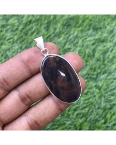 Natural Brown Jasper Pendant 925 Sterling Silver Pendant Jewelry Natural Gemstone Pendant 35 ct 