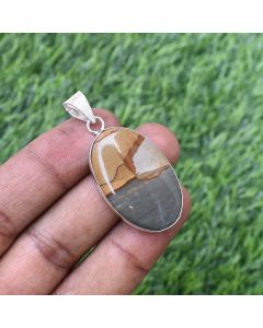 Poly Chrome Jasper Pendant 925 Sterling Silver Pendant Jewelry Natural Gemstone Pendant 42 ct 