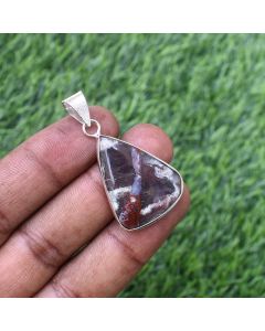 Natural Tabu Stone Pendant 925 Sterling Silver Pendant Jewelry Natural Gemstone Pendant 29 ct