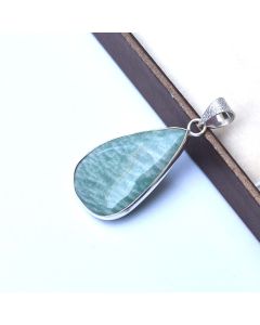 Amazonite Pendant 925 Sterling Silver Pendant Jewelry Natural Gemstone Pendant 37 ct