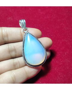 Designer Opal Light Pendant 925 Sterling Silver Pendant Jewelry Natural Gemstone Pendant 