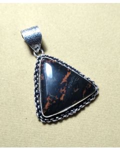 Designer Mahogany Obsidian Pendant 925 Sterling Silver Pendant Jewelry Natural Gemstone Pendant 