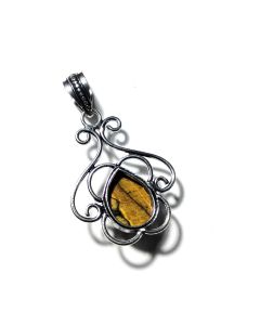 Designer Tiger Eye  Pendant 925 Sterling Silver Pendant Jewelry Natural Gemstone Pendant 