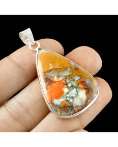 Milgano Jasper Pendant 925 Sterling Silver Pendant Jewelry Natural Gemstone Pendant 45 ct