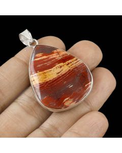 Natural Snake Skin Jasper Pendant 925 Sterling Silver Pendant Jewelry Natural Gemstone Pendant 67 ct