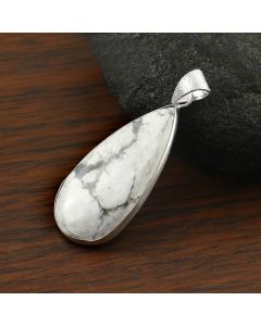 Howlite  Pendant 925 Sterling Silver Pendant Jewelry Natural Gemstone Pendant 53 ct