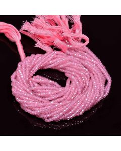 100% Natural Pink Zircon Gemstone Rondelle Beads Strand Zircon Necklace Beads Jewelry Crafts 3X2 mm13 Inch 58 Ct 