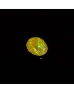 “Fabulous Top Grade Quality 100% Natural Welo Fire Ethiopian Opal Oval Shape Cabochon Loose Gemstone for Making Jewelry 2 Ct 10X8X5mm KC-260”