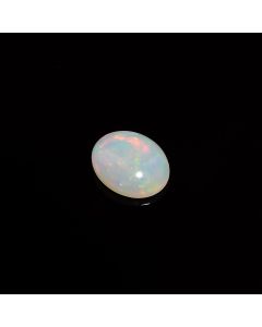 Splendid Top Grade Quality 100% Natural Welo Fire Ethiopian Opal Oval Shape Cabochon Loose Gemstone for Making Jewelry 1 Ct 10X8X3mm KC-268