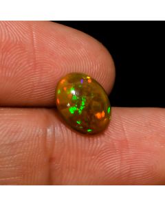 Fabulous A One Quality 100% Natural Welo Fire Ethiopian Opal Oval Shape Cabochon Loose Gemstone for Making Jewelry 1.5 Ct 10X8X4mm KC-285”