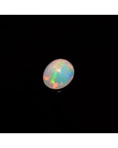 Superb Top Grade Quality 100% Natural Welo Fire Ethiopian Opal Oval Shape Cabochon Loose Gemstone for Making Jewelry 1.5 Ct 10X8X4mm KC-294