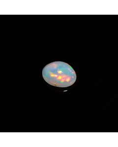 Supreme Top Grade Quality 100% Natural Welo Fire Ethiopian Opal Oval Shape Cabochon Loose Gemstone for Making Jewelry 1.5 Ct 10X8X5mm KC-296