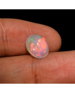 Amazing Top Grade Quality 100% Natural Welo Fire Ethiopian Opal Oval Shape Cabochon Loose Gemstone for Making Jewelry 2 Ct 10X8X4mm KC-301