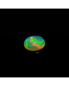 Dazzling Top Grade Quality 100% Natural Welo Fire Ethiopian Opal Oval Shape Cabochon Loose Gemstone for Making Jewelry 1 Ct 9X7X4mm KC-331