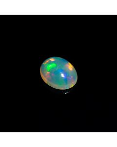 Classic Top Grade Quality 100% Natural Welo Fire Ethiopian Opal Oval Shape Cabochon Loose Gemstone For Making Jewelry 1.6 Ct 10X8X4mm KC366