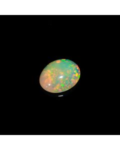 Excellent A One Quality 100% Natural Welo Fire Ethiopian Opal Oval Shape Cabochon Loose Gemstone For Making Jewelry 1.55 Ct. 10X8X4mm 