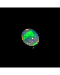 Fabulous Top Grade Quality 100% Natural Welo Fire Ethiopian Opal Oval Shape Cabochon Loose Gemstone For Making Jewelry 1.6 Ct 10X8X4mm 