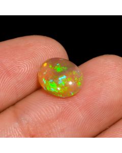 Marvellous A One Quality 100% Natural Welo Fire Ethiopian Opal Oval Shape Cabochon Loose Gemstone For Making Jewelry 1.25 Ct. 10X8X3mm 