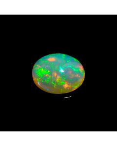 100% Natural Ethiopian Opal Oval Shape Cabochon Loose Gemstone For Making Jewelry 3.15 Ct. 12X10X5 mm KC-599