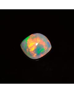 AAA Quality Ethiopian Opal Cushion Shape Gemstone Fire Cabs 11X11X5 mm 2.85 CT Natural Fire Opal Loose Gemstone For Jewelry Making Crafts  