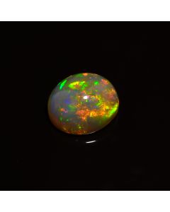 100% Natural Ethiopian Opal Oval Gemstone Multi Fire Cabochon 13X10X5 mm 4.2 CT Natural Fire Opal Loose Gemstone For Jewelry Making Crafts  