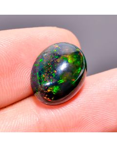 Mind Blowing Top Grade Quality 100% Natural Multi Fire Ethiopian Opal Oval Shape Cabochon Gemstone For Making Jewelry 14X11X7mm 4.8 Ct 