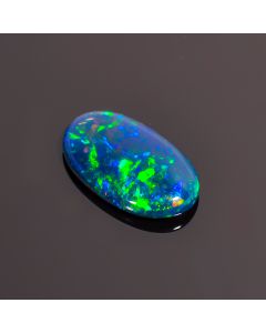 Attractive Top Grade Quality 100% Natural Black Ethiopian Opal Oval Shape Cabochon Loose Gemstone For Making Jewelry 14X8X2mm 2.25 Ct SN-143