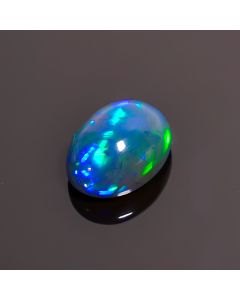 Awesome Top Grade Quality 100% Natural Black Ethiopian Opal Oval Shape Cabochon Loose Gemstone For Making Jewelry 12X8X6 mm 3.95 Ct. SN-144