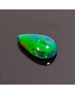 Beautiful Top Grade Quality 100% Natural Black Ethiopian Opal Pear Shape Cabochon Loose Gemstone For Making Jewelry 15X8X5 mm 3.9 Ct. SN-145