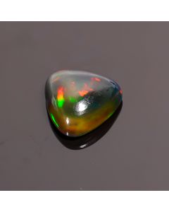 Exclusive Top Grade Quality 100% Natural Black Ethiopian Opal Trillion Shape Cabochon Gemstone For Making Jewelry 10X10X4 mm 3.15 Ct. SN-149