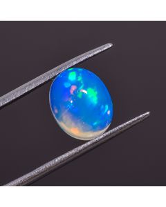 Marvellous A One Quality 100% Natural Welo Fire Ethiopian Opal Oval Shape Cabochon Loose Gemstone For Making Jewelry 11X9X5 mm 2.5 Ct 